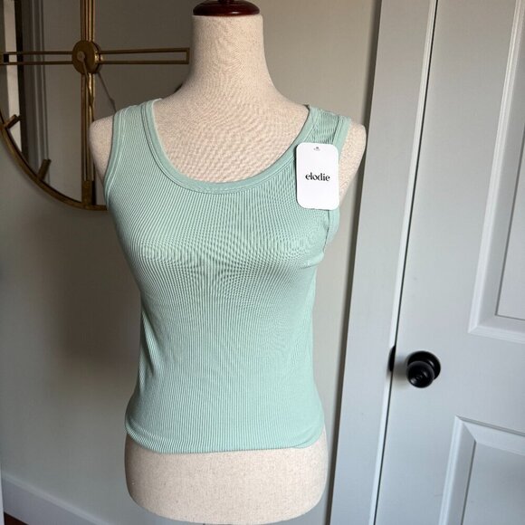 Elodie Tops - NWT Elodie Ribbed Basic Tank Top Mint Green Sz M/L
